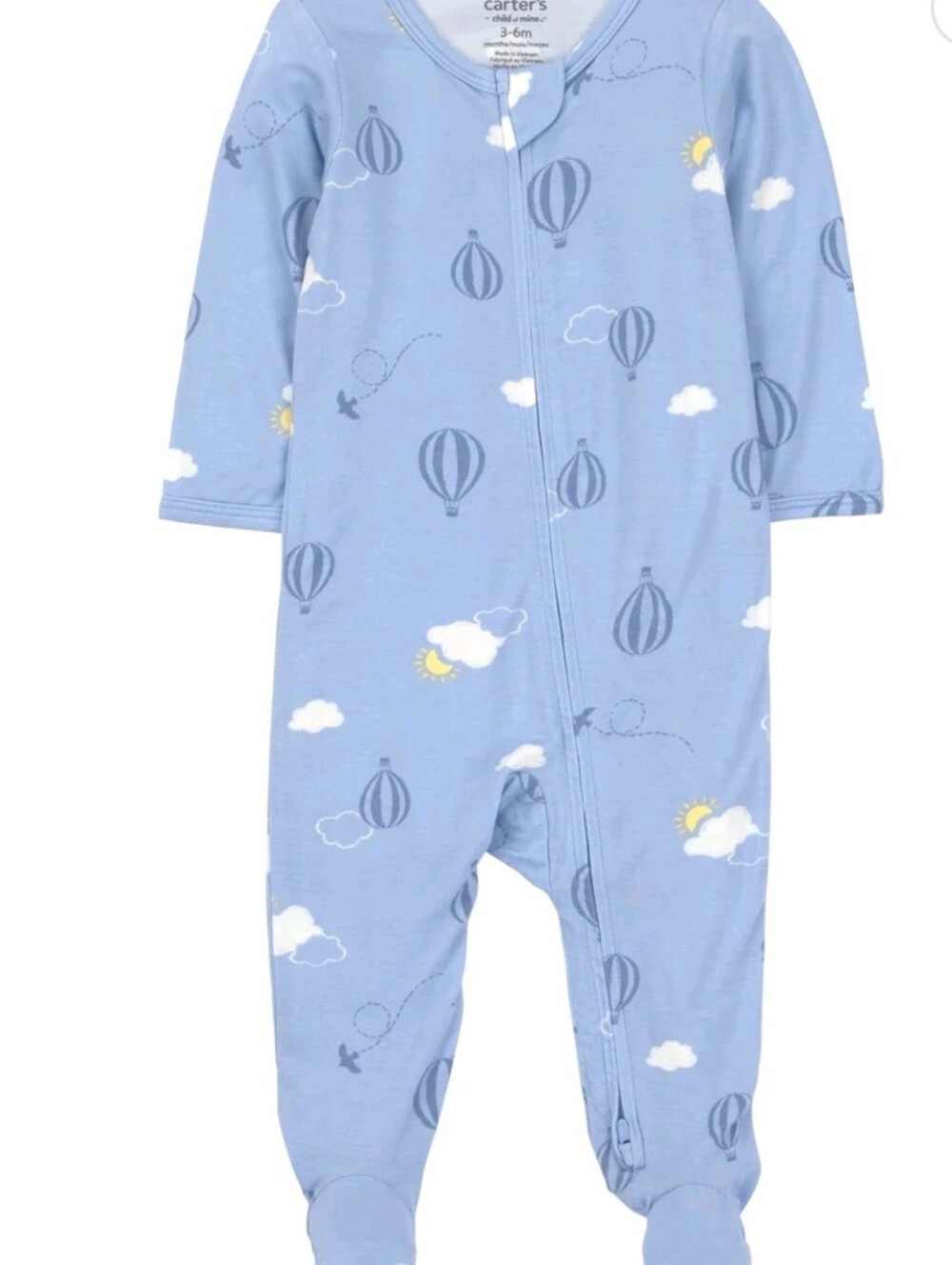 Carter's Child of Mine Newborn One-Piece 2-way zipper